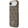 Guess 4G Triangle Logo MagSafe hoesje voor iPhone Air, bruin/goud