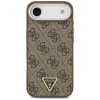 Guess 4G Triangle Logo MagSafe hoesje voor iPhone Air, bruin/goud