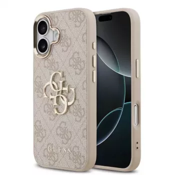 Guess 4G Big 4G Classic Logo hoesje voor iPhone 17 (roze / goud)