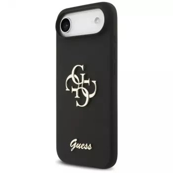 Guess Silicone Big 4G Script hoesje voor iPhone Air - zwart