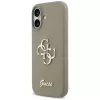 Guess Silicone Big 4G Script Phone Case voor iPhone 17 - bruin