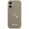 Guess Silicone Big 4G Script Phone Case voor iPhone 17 - bruin