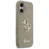Guess Silicone Big 4G Script Phone Case voor iPhone 17 - bruin