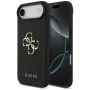 Guess Grained Big 4G & Classic Logo Case voor iPhone Air, zwart