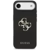 Guess Grained Big 4G & Classic Logo Case voor iPhone Air, zwart