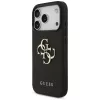 Guess Grained Big 4G & Classic Logo Protective Case voor Apple iPhone 17 Pro, zwart