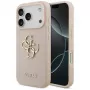 Guess Grained Big 4G & Classic Logo Case voor iPhone 17 Pro roze