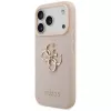 Guess Grained Big 4G & Classic Logo Case voor iPhone 17 Pro roze