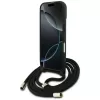 Guess 4G Big Logo Cord Strap Crossbody Case voor Apple iPhone 17, zwart