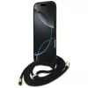 Guess 4G Big Logo Cord Strap Crossbody Case voor iPhone Air, zwart