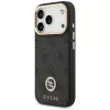 Guess 4G Strass Logo MagSafe Case voor iPhone 17 Pro (zwart)