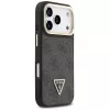 Guess 4G PU Triangle Logo & Stand Camera Magsafe Case voor iPhone 17 Pro zwart