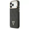 Guess 4G PU Triangle Logo & Stand Camera Magsafe Case voor iPhone 17 Pro Max zwart