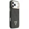 Guess 4G PU Triangle Logo & Stand Camera Magsafe Case voor iPhone 17 Pro Max zwart