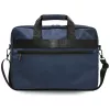 BMW Nylon Laptop Messenger Bag with Metal Logo, marineblauw, 16 inch