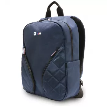 BMW nylon laptoprugzak 16 inch marineblauw