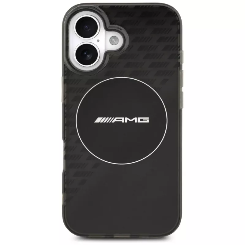 Mercedes AMG Double Layer transparant Smoked MagSafe-hoesje voor iPhone 17, zwart