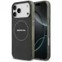 Mercedes AMG Double Layer Transparent Smoked MagSafe Case voor iPhone 17 Pro Max zwart
