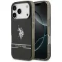 U.S. POLO ASSN. Etui US Polo DH and Bottom Stripe Logo MagSafe voor iPhone 17 Pro zwart