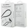 Karl Lagerfeld Ikonik Charm USB-C naar USB-C kabel met lanyard, 1,2 m, zwart