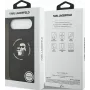 KARL LAGERFELD siliconen Karl & Choupette Ring MagSafe case voor Apple iPhone Air - zwart