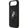 KARL LAGERFELD siliconen Karl & Choupette Ring MagSafe case voor Apple iPhone Air - zwart