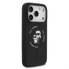KARL LAGERFELD Silicone Karl & Choupette Ring MagSafe case voor Apple iPhone 17 Pro zwart