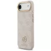 Guess 4G Strass Logo & Big Strap Metal Buttons MagSafe case voor iPhone Air - roze
