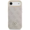 Guess 4G Strass Logo & Big Strap Metal Buttons MagSafe case voor iPhone Air - roze