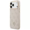 Guess 4G Strass Logo & Big Strap Metal Buttons MagSafe case voor Apple iPhone 17 Pro Max roze