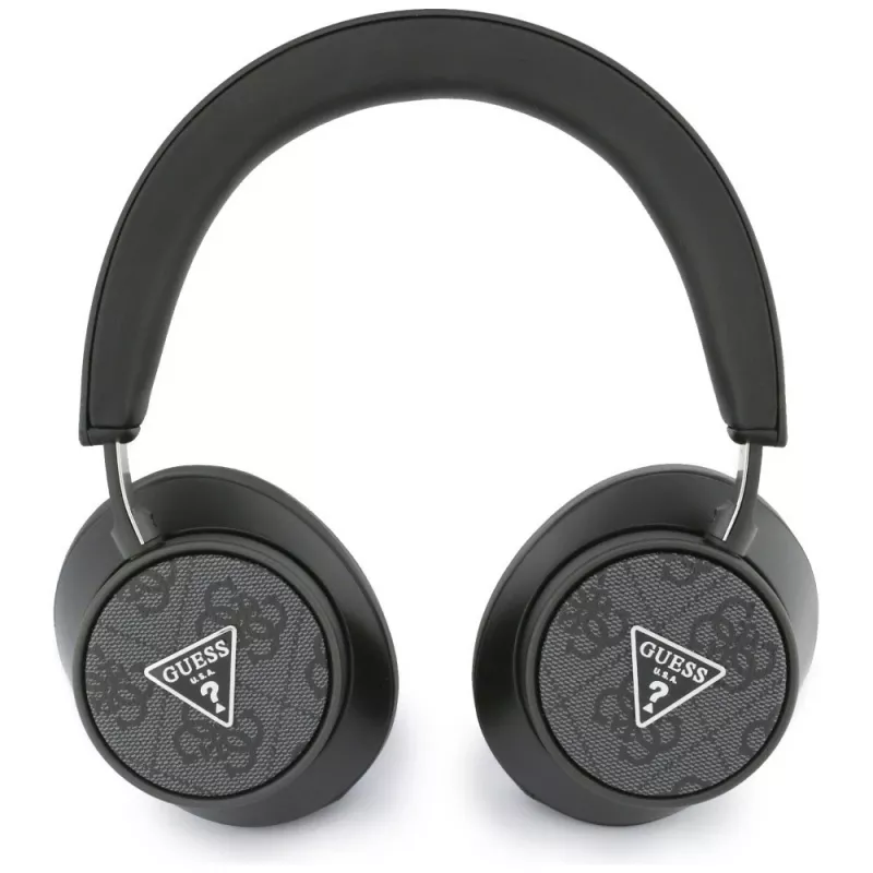 Guess 4G Triangle Logo draadloze over-ear hoofdtelefoon Bluetooth 5.4 ENC zwart