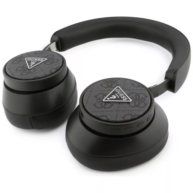 Guess 4G Triangle Logo draadloze over-ear hoofdtelefoon Bluetooth 5.4 ENC zwart