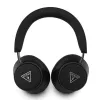 Guess Bluetooth over-ear hoofdtelefoon ENC Saffiano Triangle Logo zwart