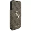 Guess Book 4G Metal Logo case voor Apple iPhone 17 Pro, bruin