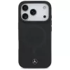 Mercedes Plain Smooth Leather MagSafe case voor iPhone 17 Pro zwart