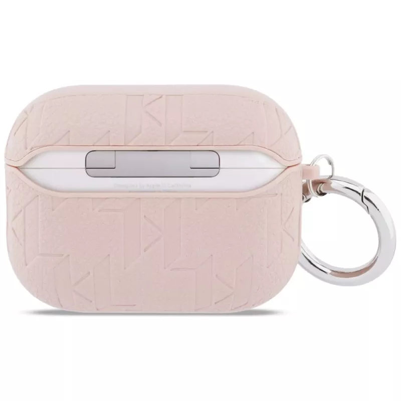 KARL LAGERFELD Monogram Karl Head-hoesje voor AirPods Pro 3, roze