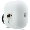 KARL LAGERFELD Silicone Karl Head 3D-hoesje voor AirPods Pro 3, wit