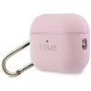 Guess Grained Classic Logo-hoesje voor Apple AirPods Pro 3e generatie - roze