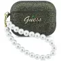 Guess Glitter Pearl Strap-hoesje voor AirPods Pro 3, kaki