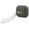 Guess Glitter Pearl Strap-hoesje voor AirPods Pro 3, kaki