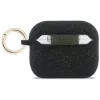 Guess siliconen Glitter Ring-hoesje voor AirPods Pro 3, zwart