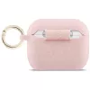 Guess siliconen Glitter Ring-hoesje voor AirPods Pro 3, roze