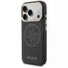 Guess Perforated 4G MagSafe-hoesje voor iPhone 17 Pro, zwart