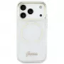 Guess IML Script Metal MagSafe-hoesje voor iPhone Air, transparant