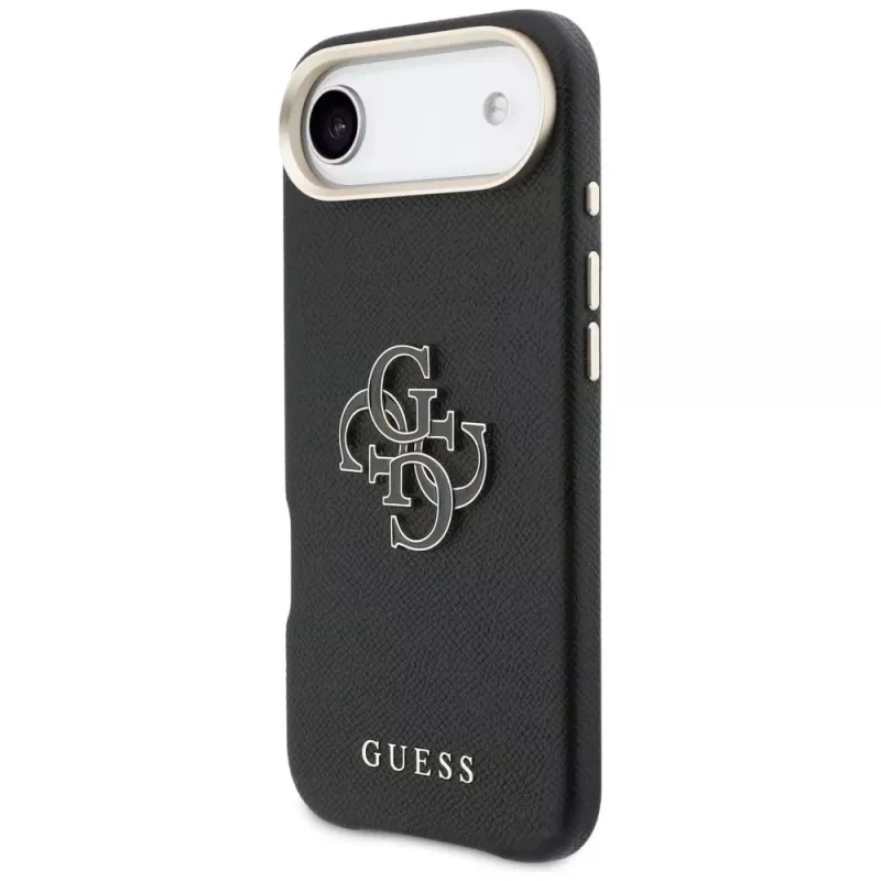 Guess FW Resin Logo-hoesje voor iPhone Air, zwart