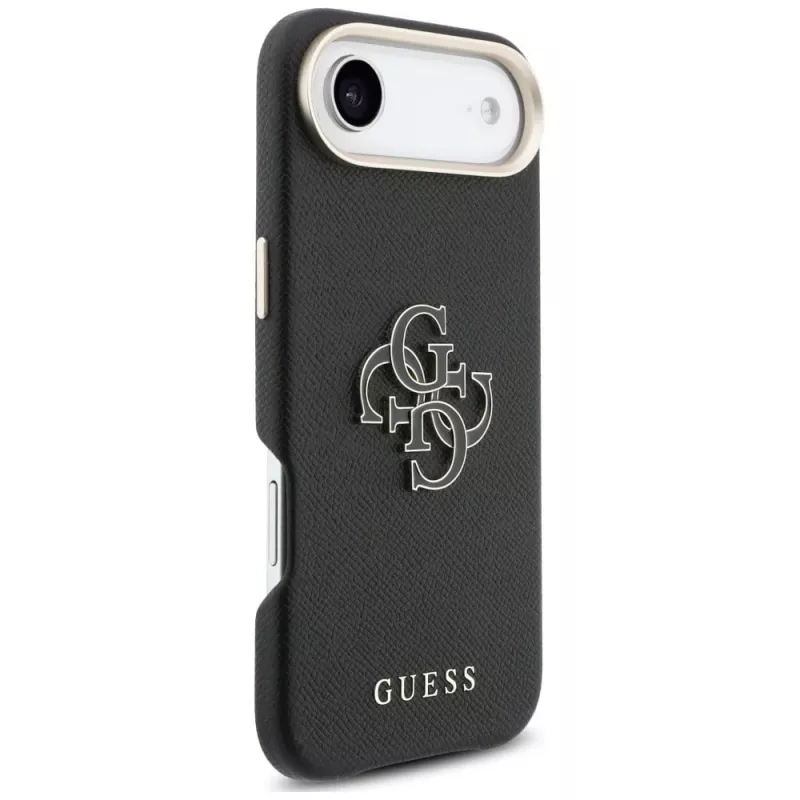 Guess FW Resin Logo-hoesje voor iPhone Air, zwart