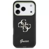 Guess IML 4G Script Metal-hoesje voor Apple iPhone 17 Pro, zwart