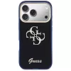 Guess IML 4G Script Metal-hoesje voor Apple iPhone 17 Pro Max - blauw