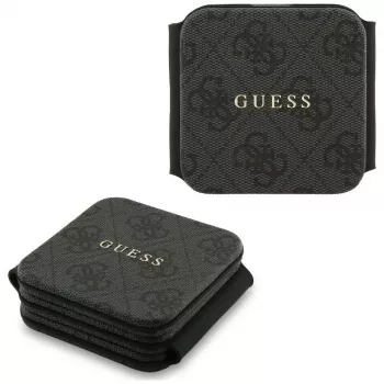 Guess 4G draadloze oplader - MagSafe 3-in-1 inductielaadstation voor iPhone, AirPods en Apple Watch 15W (zwart)