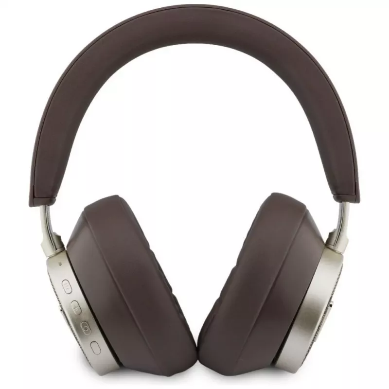 Guess 4G Triangle Logo draadloze Bluetooth 5.4 on-ear hoofdtelefoon met ENC - bruin